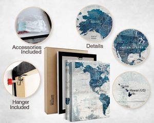 लिविंग रूम के लिए दीवार कला बेडरूम की दीवार सजावट चित्र के लिए दीवार कला 48 "x24" - Product Image 4