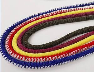 Tali sepatu RPET kustom ramah lingkungan bercetak huruf dengan tali Sweater berlapis tali inti daur ulang untuk pakaian - Product Image 6