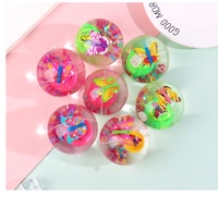 Bola Kristal Elastis 6.5cm, Bola Pantul Menyala, Bola Lompat Warna-warni, Mainan Anak, Terlaris 2024