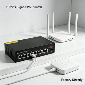 Commutateur Poe Gigabit 8 ports non géré d'usine de Shenzhen avec commutateur POE Gigabit Port Sfp pour caméra IP et système de vidéosurveillance - Product Image 5