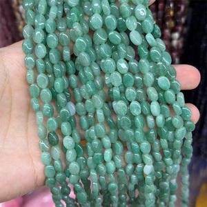 Perles ovales lisses en malachite naturelle, qualité fabrication, 6mm-8mm, perles de malachite en vrac pour la fabrication de bijoux - Product Image 5