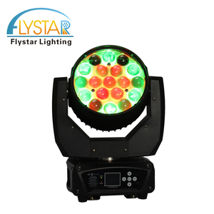 Mac Aura Thiết Bị Câu Lạc Bộ Đêm Trang Trí Sân Khấu 19 Chiếc Đèn Đầu Chuyển Động LED 12W Zoom Wash 90 Công Viên Chủ Đề RGBW -20 - 50 200 80000 - Product Image 6