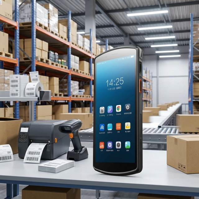 UROVO DT50S intelligent data collection terminal 1/2D code scanning for goods entry and exit, sorting, and transportation