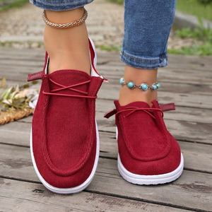 Chaussures plates en toile légères pour femmes, tendance, sans lacets, décontractées, pour la marche quotidienne et <span class=keywords><strong>les</strong></span> activités de plein air, support ODM/OEM, vente en gros - Product Image 4