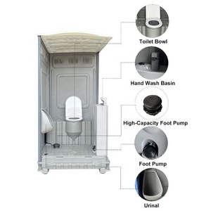 Inodoro Químico Portátil para Alquiler, Cabina de Inodoro de Plástico HDPE, Fácil Transporte y Mantenimiento - Product Image 4