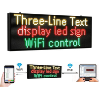 P10(26 "* 7") Señal Led de desplazamiento Señales digitales programables para exteriores para negocios Tablero de mensajes electrónico Pantalla de control Wifi