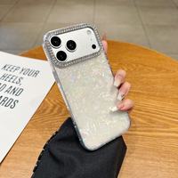 Coque de téléphone de luxe à motif coquille de diamant pour iPhone 18 17 Air 11 12 13 15 14 16 Plus Pro Max, protection scintillante Bling Bling
