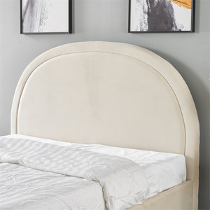 <span class=keywords><strong>Letto</strong></span> <span class=keywords><strong>singolo</strong></span>/matrimoniale in legno <span class=keywords><strong>per</strong></span> cameretta da ragazza con <span class=keywords><strong>testiera</strong></span> semicircolare in velluto rosa - Product Image 4