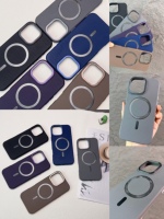 Nouvelle tendance affaires noir Design magnétique mat TPU support de support étuis de téléphone portable antichoc anneau support caractéristiques de protection