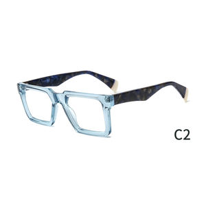 Montures de lunettes anhydrides en acétate d'éthyle coloré pour hommes - Product Image 2