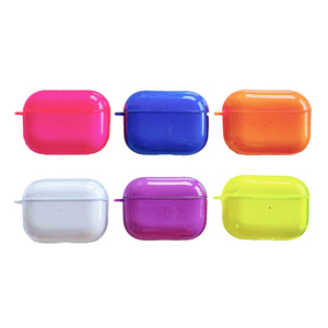Étui <span class=keywords><strong>AirPods</strong></span> 3 <span class=keywords><strong>Pro</strong></span> en silicone, couleur bonbon, transparent, néon, boîtier pour écouteurs, offre spéciale, 1/2 - Product Image 1
