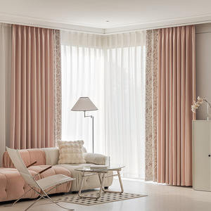 Rideau de fenêtre imprimé floral, rideau de salon, style français, rideaux occultants pour chambre à coucher - Product Image 5