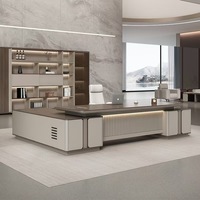 Bureau de direction moderne de luxe en gros, bureau de direction pour PDG, bureau de direction exécutif et poste de travail pour le personnel