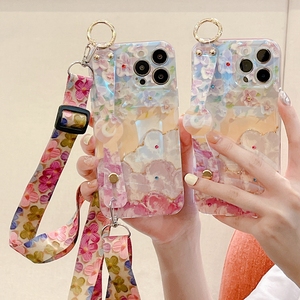 Hermosa <span class=keywords><strong>funda</strong></span> de teléfono móvil para iPhone 112/13/14/15 Promax, para <span class=keywords><strong>Galaxy</strong></span> <span class=keywords><strong>M33</strong></span> 5G Wristband Tpu Gel case - Product Image 4