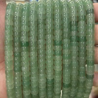 Perles Rondes en Pierre Naturelle 4x7mm, Perles Abacus, Entretoises pour la Fabrication de Bijoux (Bracelets, Colliers) - Vente en Gros