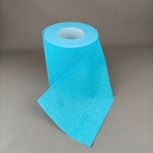 Venda elástica longitudinal no tejida Huiming de 160 cm, azul cielo, tela de spandex de grado médico para el cuidado y soporte de heridas - Product Image 2