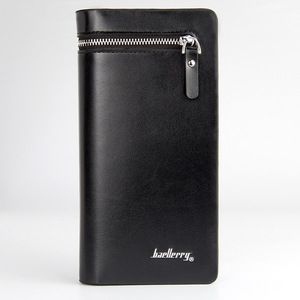 Cartera Larga Baellerry para Hombre, Gran Capacidad, con Cierre, Color Sólido, Cuero PU, para Uso Diario - Product Image 1