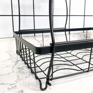 Escurridor de Platos Metálico Moderno de Dos Niveles, Soporte para Utensilios, Estante para Secar Vajilla, Organizador de Cubiertos - Product Image 4
