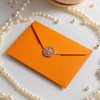 Enveloppe de boîte en papier colorée de haute qualité personnalisée en gros à bas quantité minimale de commande carte de vœux anniversaire mariage carte de relations publiques