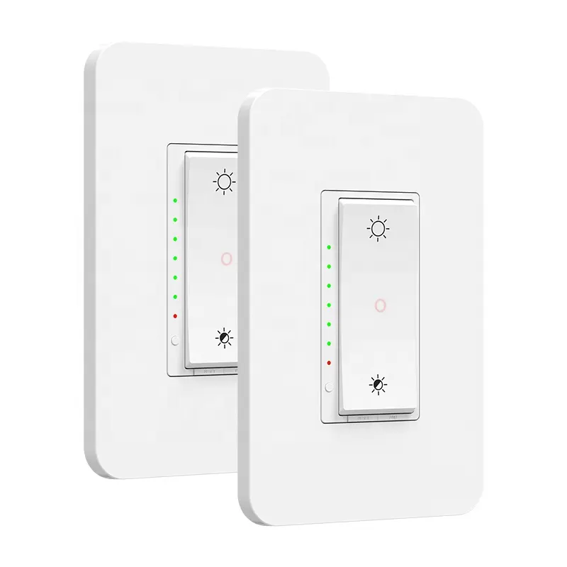 Light WIFI sürüm 15A abd standart akıllı WIFI anahtarı duvar elektrik akıllı anahtar WIFI için Dimmer anahtarı işık