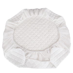Professionale di fabbrica di doppia dimensione goffratura impermeabile coprimaterasso a maglia <span class=keywords><strong>lenzuolo</strong></span> per uso domestico ospedale Logo personalizzabile - Product Image 3