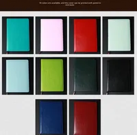 Carnet de notes/agenda A5 en cuir PU, style japonais et coréen, personnalisable, pour l'école, le bureau, les affaires, cadeau, papeterie, couverture rigide