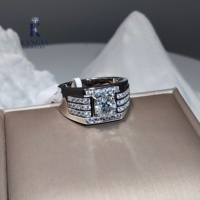 Bague Kangyu de luxe Hip Hop en argent sterling 925, 7g, avec moissanite taille brillant en grappe, sertie à griffes, certifiée GRA, unisexe