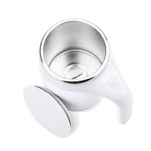 Wholesale Automatic Mixing Cup Magnetic Rotating Milk Portable <b>Double</b> <b>Walled</b> Coffee <b>Mug</b> - Product Image 6