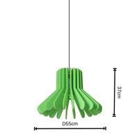 Lustre suspendu LED en feutre acoustique style ferme, blanc chaud 3500K, garantie 5 ans, pour maison, bureau, salle à manger