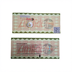 Billet cadeau imprimé sécurisé avec impression sérigraphique, poster avec hologramme laminé sur papier kraft/offset - Product Image 3