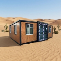 Maison en conteneur de 20 pieds, design contemporain, imperméable, anti-corrosion, écologique, installation facile, deux chambres, salon