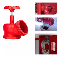 Vanne de raccordement pour incendie brésilienne DN65 PN16, raccord GOST, vanne d'angle pour bouche d'incendie en fonte ductile