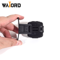 Lampe frontale tactique réglable WAIORD pour l'extérieur, LED infrarouge ultra-lumineuse, étanche IP68, rechargeable par USB, en métal au lithium