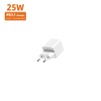 Pengisi Daya GaN 25W 20W PD QC 3.0 Pengisian Cepat USB Tipe C Pengisi Daya Ponsel Cepat Tipe C PD3.0 untuk iPhone 15 iPad Pengisi Daya Huawei