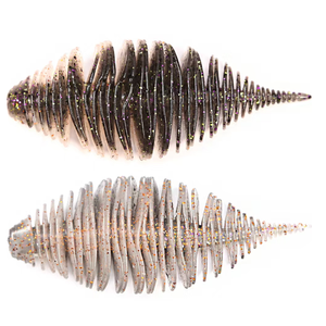 Lutac 75 मिमी/7.1 ग्राम पिनहेड-पूंछ वाले चापलूसी धीमी गति से डूबने वाले पानी नरम मछली पकड़ने वाले नए उत्पाद रंगीन बायोनिक लार्जेमाउथ बास - Product Image 3