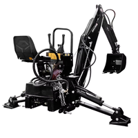 Chargeuse-pelleteuse hydraulique montée sur tracteur à attelage 3 points LW6/LW7/LW8