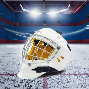 Équipement de hockey sur glace professionnel personnalisé avec logo, résistant aux chocs, casque de gardien de but de hockey sur glace de haute qualité - Product Image 5