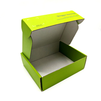 Kundenspezifisch Bedruckte Geprägte UV-Beschichtete Flach Verpackte Wellpappe Gestanzte Faltbare Recycelbare Versandbox