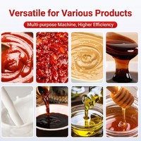 Machine d'emballage verticale automatique compacte haute productivité avec moteur pour scellage de sachets plastiques de sauces, liquides et pâtes alimentaires