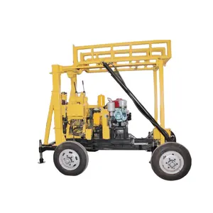 180m Portable spt soil testing rock diamond core hydraulic rotary drill machine drilling with mud pump price