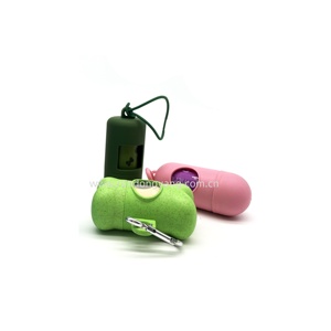 Porte-sacs à déjections canines de luxe personnalisés, écologiques, réutilisables, lavables, en tissu plastique, distributeur de sacs à déchets, adaptateur en tissu Oxford - Product Image 2