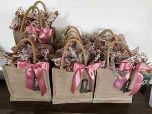 Bolsos de mano personalizados de 35*27*13cm para mujer, de moda, de yute con cordón de cáñamo, para picnic, con fuelle, de lino, de arpillera, con asa de cuerda y cierre de hombro - Product Image 2