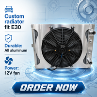 Radiateur en aluminium AN16 personnalisé le plus récent, adapté aux E30/E36/E46 (325i/323i/320i) 62 mm