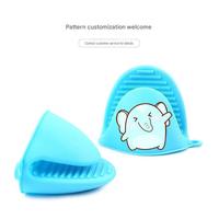 Maniques de cuisine en silicone résistantes à la chaleur, protège-plats en silicone pour la cuisson, personnalisables