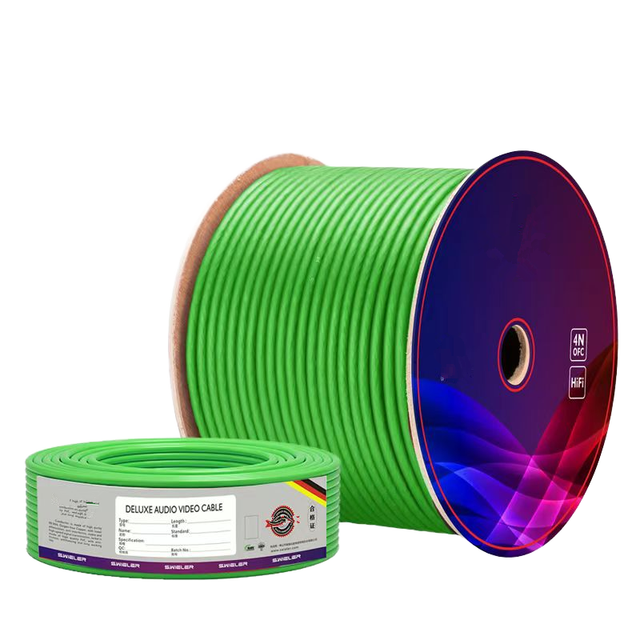 22AWG OFC Copper Low Noise 100M Colored Microphone Cable 2 Core Twisted Double Shielded Pure XLR Wire Copper Speaker Cable