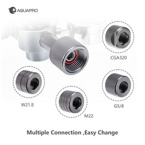 Régulateur de CO2 de cylindre en métal réglable pour Aquarium Fish Tank Pro pression d'échappement multifonctionnelle extensible série <span class=keywords><strong>AQUAPRO</strong></span> N - Product Image 5