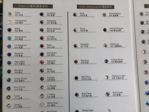 JUNAO 비 핫픽스 모조 다이아몬드 컬러 차트 손톱 유리 모조 다이아몬드 90 색 장식 크리스탈 대량 플랫 백 - Product Image 3