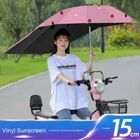 Vente en gros parasol voiture électrique manuel à trois volets parasol moto électrique auvent batterie scooter auvent parapluie pour voyage