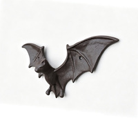 Crochet mural en fonte en forme de chauve-souris, décoration gothique pour la maison, support mural pour salon, chambre, salle de bain, cuisine, décoration gothique d'Halloween