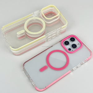 Chống Thả Bảo Vệ An Toàn Bìa Đối Với <span class=keywords><strong>iPhone</strong></span> 15 14 13 12 11 XR XS Max TPE Chống-Mùa Thu Bumper 16 E Rõ Ràng Trường Hợp Đối Với S25 Cạnh Tùy Chỉnh - Product Image 1